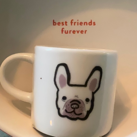 BFF Frenchie ceramic coaster - Picture 5 of 8